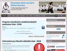 Tablet Screenshot of aikikai.sk